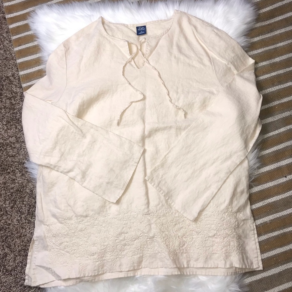Vintage high Sierra tunic with embroidered bottom